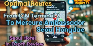 From 'Incheon Airport Terminal 2' to 'Mercure Ambassador Seoul Hongdae'