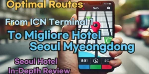 From 'Incheon Airport Terminal 1' to 'Migliore Hotel Seoul Myeongdong': Finding the Optimal Route in Real Time