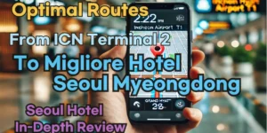 From 'Incheon Airport Terminal 2' to 'Migliore Hotel Seoul Myeongdong': Finding the Optimal Route in Real Time