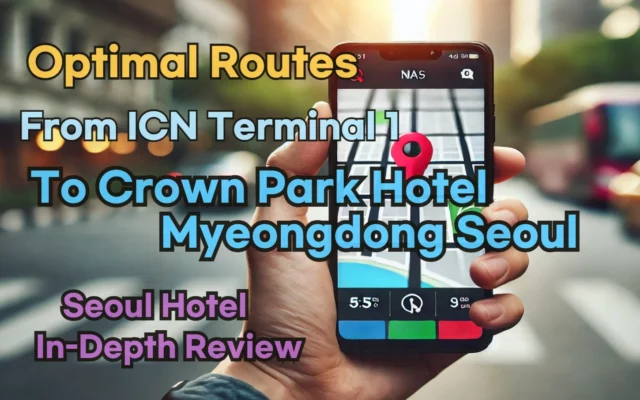 [Hi-K] Local Directions: How to Get to Crown Park Hotel Seoul from Incheon Airport Terminal 1 (T1) – Insider Tips