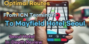 Incheon Airport Terminal 1(ICN T1) to Mayfield Hotel Seoul: Naver Map Real-Time Optimal Route