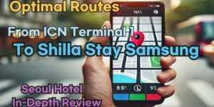 Best Routes from Incheon Airport Terminal 1 (ICN T1) to Shilla Stay Samsung Using Naver Map