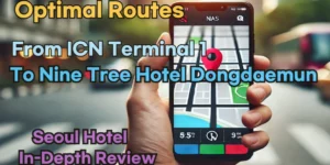 Navigate the Best Routes from Incheon Airport T1(ICN T1) to Nine Tree Hotel Dongdaemun with Naver Map