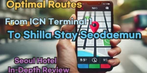 Optimal Routes from Incheon Airport Terminal 1 to Shilla Stay Seodaemun with Naver Map